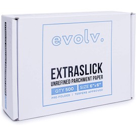 EVOLV | Parchment Squares | Pre-Folded & Extra-Slick Sheets | 6"x6" | 500 Count