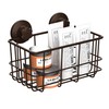 SANNO Powerfu Suction Cup Shower Caddy Basket for Shampoo Combo