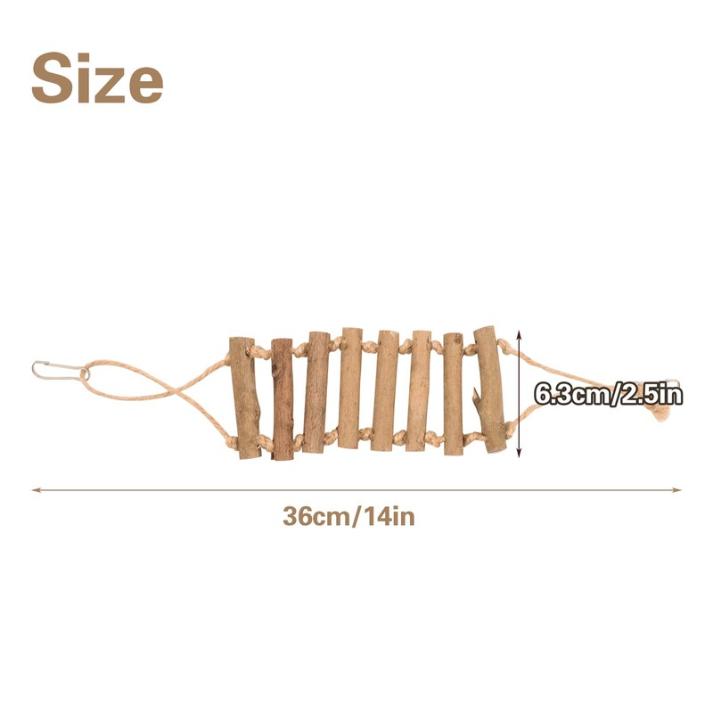 JINGHANGER Jumping Spider Rope Bridge with Suction Cup Hooks, Jumping
