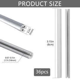 Bomxmon Bicycle Spoke Reflectors, Bike Wheel Spoke Reflectors, 360° Visibility Reflectors for Bicycle, Easy Assembly(36 Pcs, Grey)