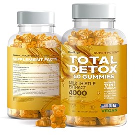 Total Detox - Liver Health & Repair Supplement – 4000MG Milk Thistle, Apple Cider Vinegar & Ginger – Vegan & USA-Made