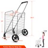 Wellmax WM99024S Grocery Utility Shopping Cart, Easily Collapsible and Portable