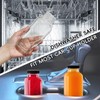Yokodaza 8 oz Glass Juice Bottles with Lids 6-Pack -