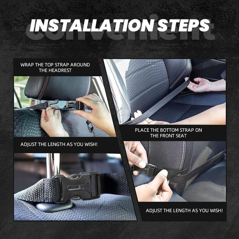 Organizador de asiento trasero de coche con diseño de símbolo