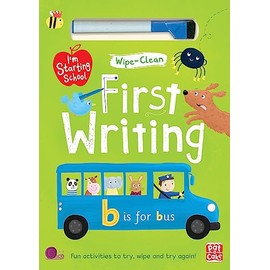 First Writing: Wipe-clean book with pen