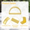 sourcing map 8Pcs D-shape Napkin Rings, Table Napkin Holders Serviette