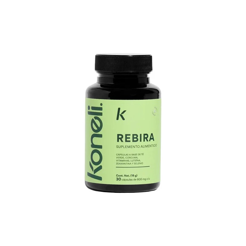 Koneli Rebira Suplemento Alimenticio Cúrcuma Verde Vitamina Cápsulas