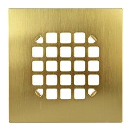 42361 Shower Drain Cover for Oatey 130 Series, 4-1/4" Brushed Gold
