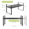 Across-Star Expandable Cabinet Shelf Organizer Rack, Stackable Kitchen Counter Storage