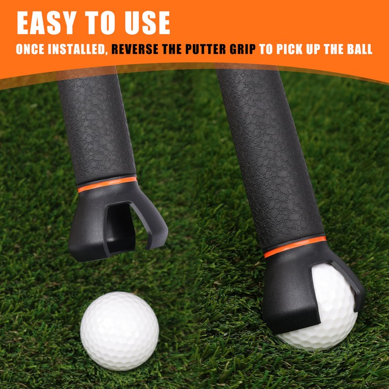 BIRDIEBLAST 3-Prong Golf Ball Grabber for End of Putter, 5PCS
