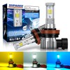 Suparee H8 LED Fog Light, 3 Color Switching, H11 LED
