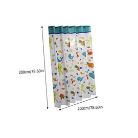 Ciieeo Cartoon Pattern Shower Curtain with Hooks Thickened Polyester Adorable Bathroom Decor for Teens Adults Splash Resistant and Quick Dry