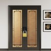 Stainless Steel Door Bolt, Lockable Fastener with Padlock Hole Latch,