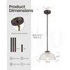 zeyu 2 Pack Pendant Lights, Kitchen Pendant Lighting Island, 10.4''