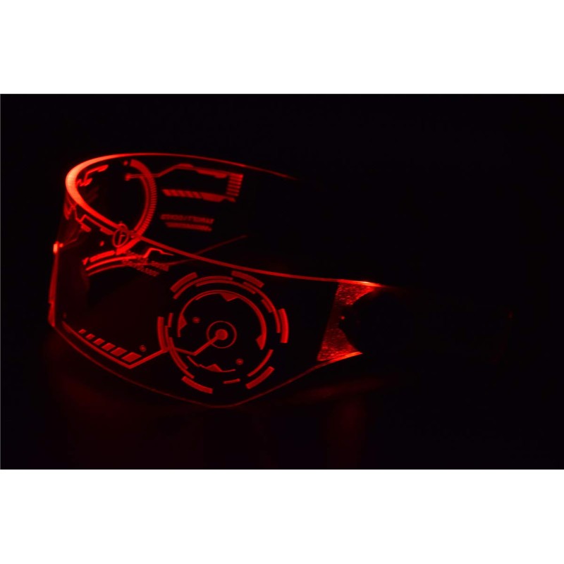 ASVP Shop Cyberpunk LED Visor Glasses - Perfect For Cosplay