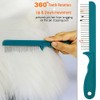 Untangler Super-Groom Combs with Smooth Rotating Teeth for Painless Mat