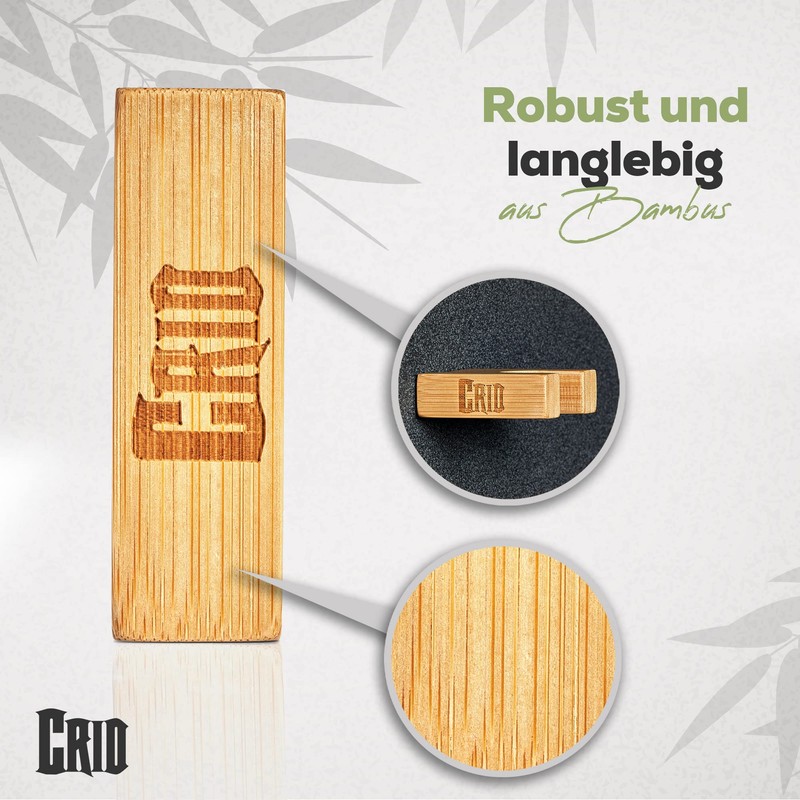 CRID Baseball Bat Wall Mount - Bamboo Wall Mount in