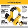 DEWALT DXBC8000-2KIT Black/Yellow 3/4" Bow Shackle with 7/8" Pin (10,400
