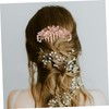 FRCOLOR 4pcs Rhinestone Flower Hair Combs Elegant Metal Hair Clips