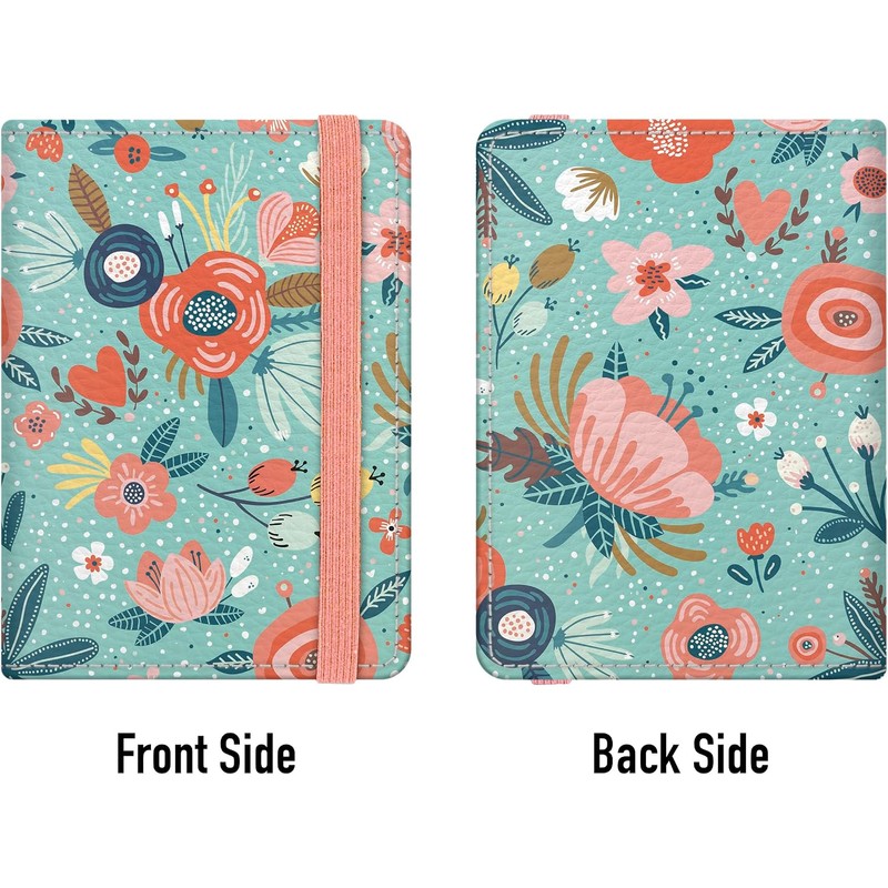 funda de pasaporte para mujeres y niños, con protección RFID,