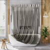 AmazerBath 72x78 Long Shower Curtain Liner, Clear Black Plastic Shower