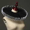 FAD-4U Elizabethan Chiffon Neck Ruff Detachable Collar for Medieval Costume