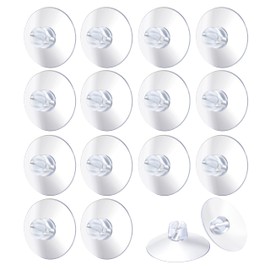 MERRYXMAS 20 x suction cups for fairy lights, suction hooks, suction cup holder for windows and windows, hooks and clips for holder