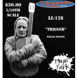 Legends & Lore Resin Figures LL-128 "Trigger" Willie Nelson & His Guitar 1/10th scale resin bust
