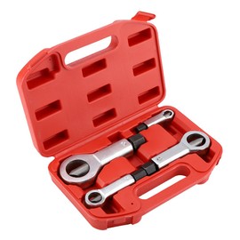 45# Steel Heavy Duty Nut Splitter Set, 4 Sizes for Broken Damaged Screw Nut Removal Splitting Tools