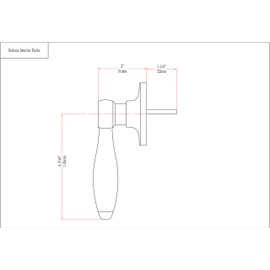 Designers Impressions Frankfort Oil Rubbed Bronze Handleset with Sedona Interior (We Key Lock Orders Alike for Free)