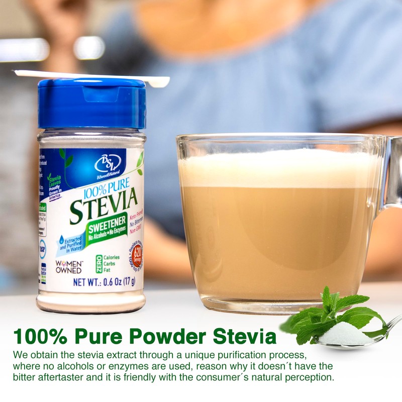 Stevia Powder 100% Pure, No Artificial Sweetener, Stevia Green Leaf