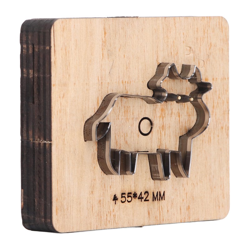 Cutting Die Cow Shape 55x42mm Leather Punching Mold Alloy Steel