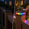 4-Pack RGB Solar Post Cap Lights for 3.5 & 4-Inch