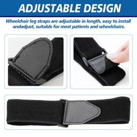 Wheelchair Leg Strap, Medical Restraints for Elderly, Foot Rest Protection Belt Straps Elderly Dementia Paralysis Parkinson's Legs Spasm to Prevent Sliding Straps, Restraint Strap Footrest