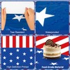 SHEHARUHI 2 Packs Waterproof Independence Day Tablecloth, Plastic Disposable 4th