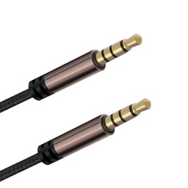 Lalomo 3.5mm Male to Male Cable, Super Soft Nylon Braided Stereo Auxiliary Cable for Headphones, Smartphone, Tablets, Headset, PC, Laptop (TRRS 6 feet)