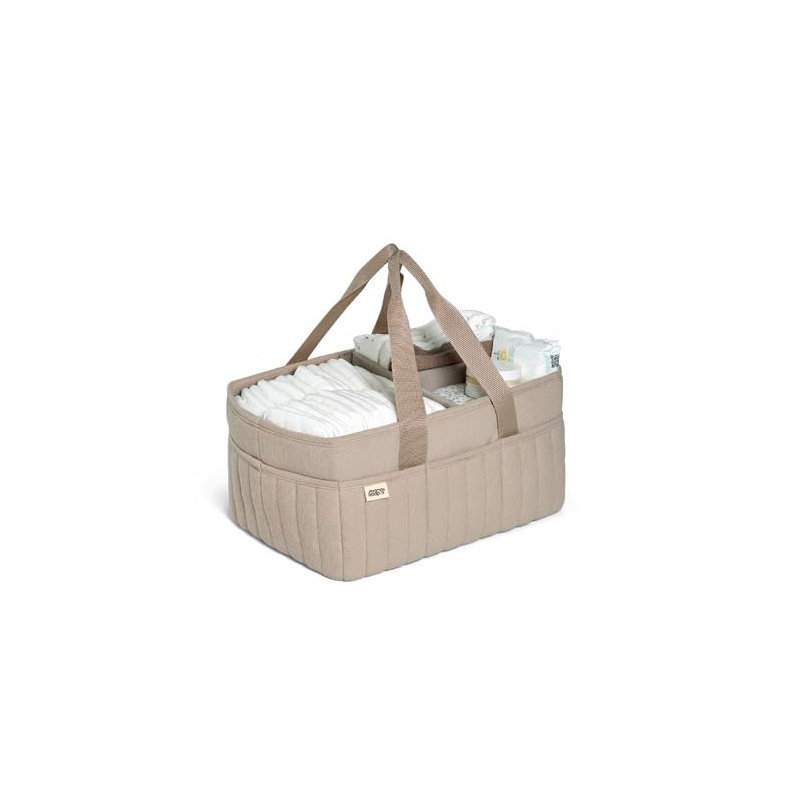 Mamas & Papas Nappy Caddy - Cashmere Waffle | Textured
