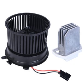 HVAC Heater Blower Motor and Resistor Fan Assembly Compatible with 2008-2013 Nissan Rogue/2014 2015 Rogue Select/2007-2012 Sentra AC Blower Motor Replacement Front Replace# 700253 973-581