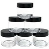 Beauticom 6 Piece 1 oz. USA Acrylic Round Clear Jars