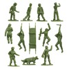 BMC Plastic Army Women - 36pc OD Green Female Soldier
