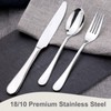 SilouC Silverware Set, 30-Piece Flatware Cutlery Set Service for 6,