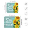 Dish Drying Mat for Kitchen Sunflower Grateful Thankful Bless Counter