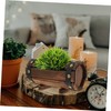BESPORTBLE Solid Wood Flower Pot Holder Carbonized Preservative for Balcony
