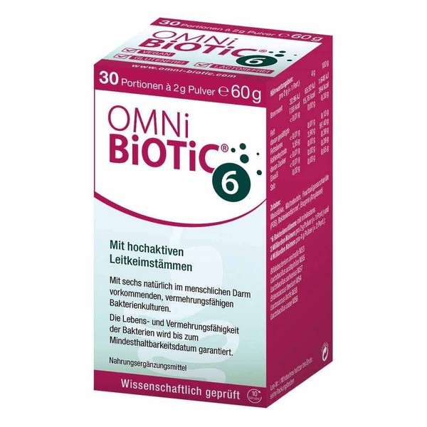 Categories:Gastrointestinal tract,Improving digestion,Pharmacy Omni Biotic 6 powder, 60 g