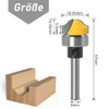 Mesee Faux Panel Ogee Groove Cutter, Ogee Door Router Bit,