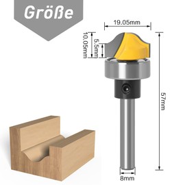 Mesee Faux Panel Ogee Groove Cutter, Ogee Door Router Bit, Raised Panel Router Bits, Ogee Rail and Stile Router Bit, Surface Router Bit for Making Wooden Door/Window Frame