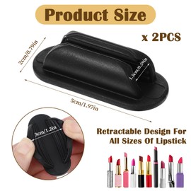 Ymapinc Chapstick Silicone Lip Balm Holder for Car, Chap Stick Key Chain Holder, Car Essentials for Women Aesthetic, Cute Pen Lipstick Holders