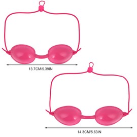 LOPHE UV Solarium Safety Glasses, Solarium Glasses with Elastic Band, Tanning Sunbed UV Eye Protection for Sunbed, Beauty, Beauty Instrument, Pink