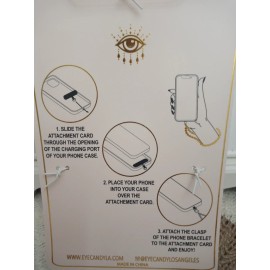 Universal Eye Phone Candy Los Angeles Phone Charm Bracelet Pearls w/ Nautical  Charms NEW