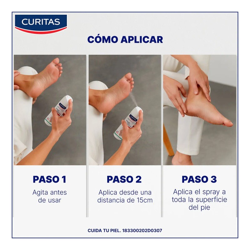 Desodorante Para Pies Curitas Fresh Active 2 En 1 Deo